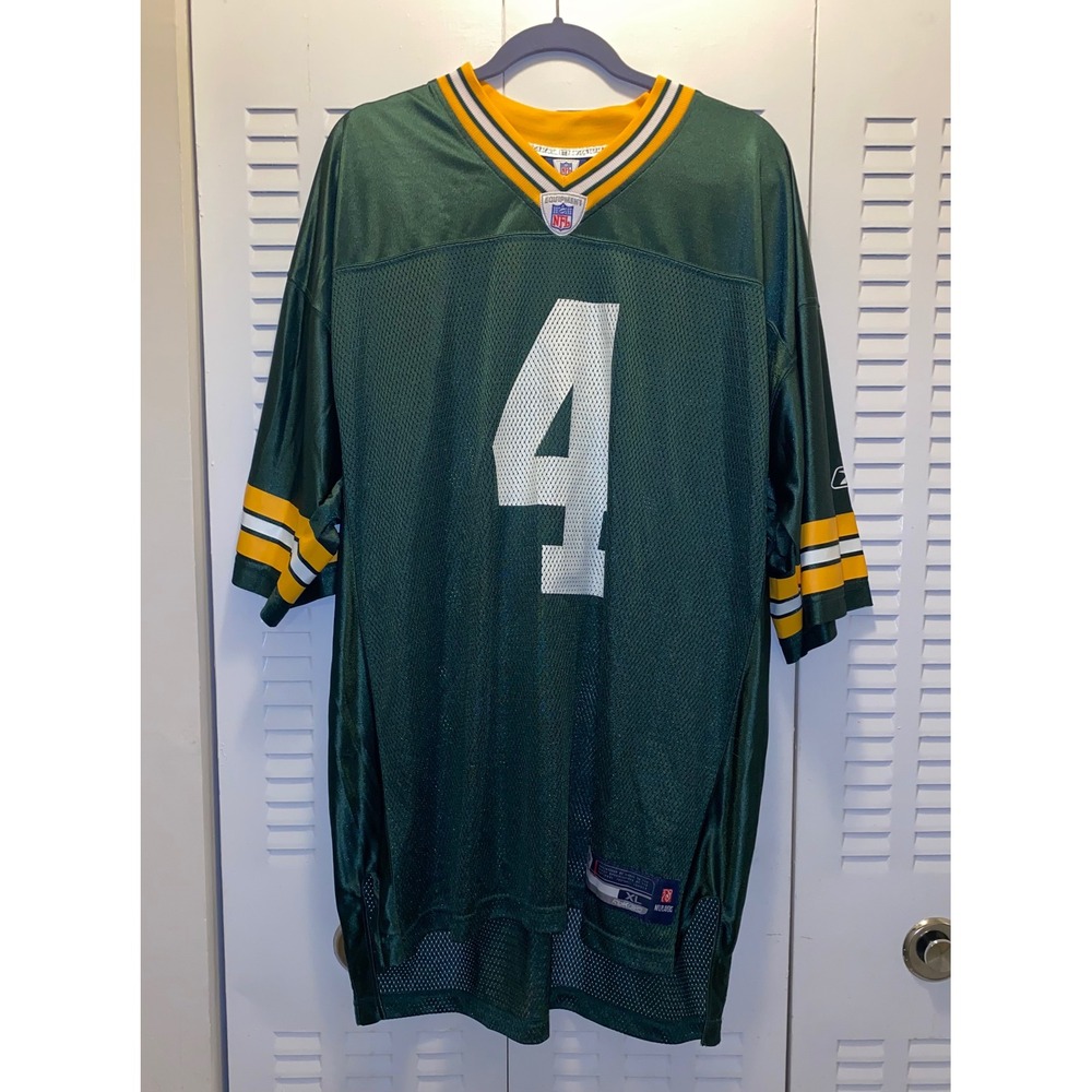 Vintage Reebok NFL Green Bay Packers Brett Favre Jersey Size XL Extra Large